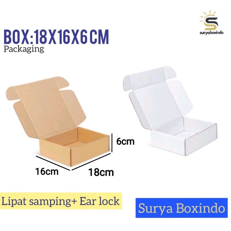 

Box 18x16x5 cm/kardus/kemasan/packing/hampers/tinggi5/karton