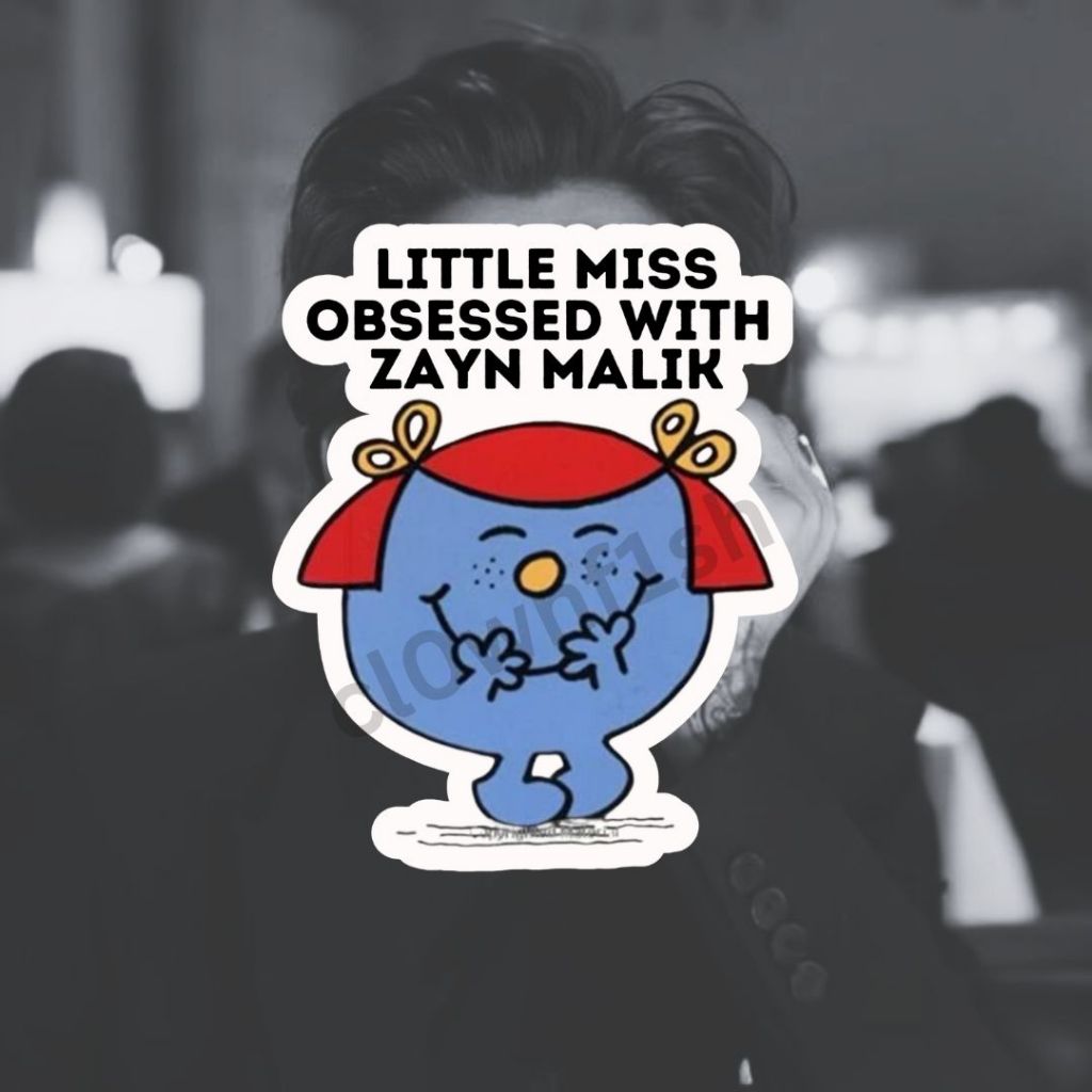 

Little Miss Obsessed with Zayn Malik Waterproof Sticker (Stiker Zayn Malik)
