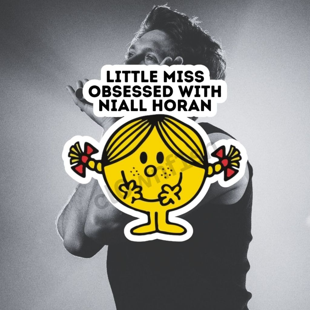 

Little Miss Obsessed with Niall Horan Waterproof Sticker (Stiker Niall Horan)