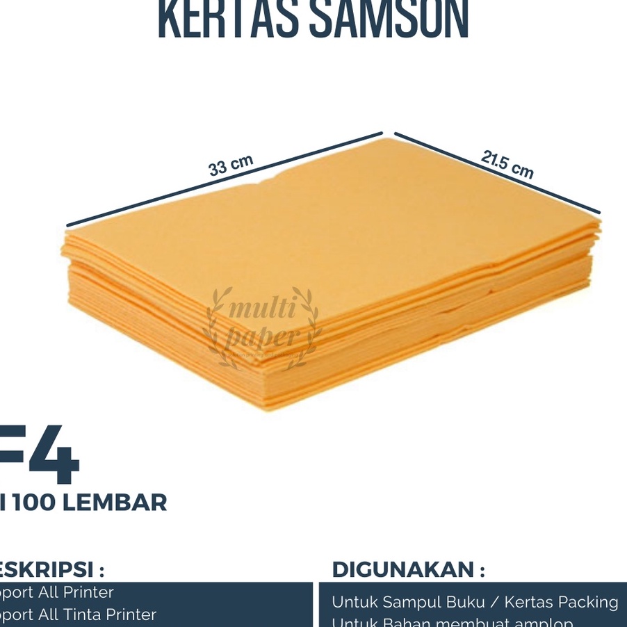

HJ6 Kes Samson F4 isi 1 lembar Kes Samson 8 gsm Kes Samson 75 gsm