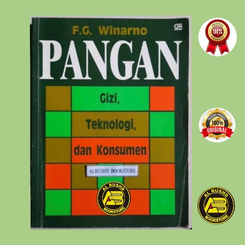 Buku (ORI 100%)⭐ PANGAN Gizi Teknologi dan Konsumen > F G Winarno