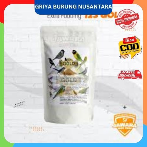 Gold by 123 Nutrien Extra Fooding Pakan Burung Pleci Murai Kenari FInch Lovebird