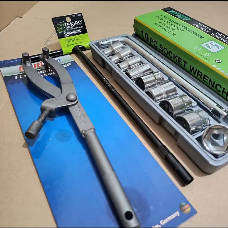 PAKETAN BONUS 1  Paket hemat 3pcs Kunci Tracker CVT + kunci sock 10pcs 8-24mm + kunci sok T 8mm teki