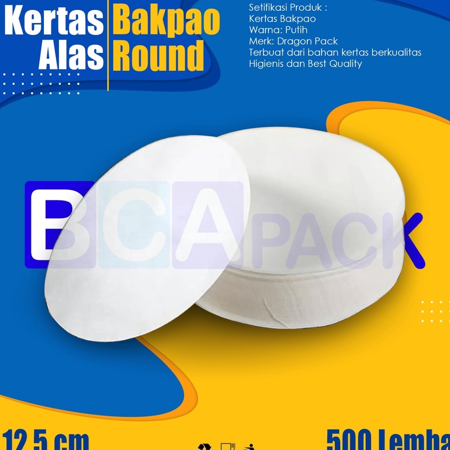 

Terbatas Kes Alas Bakpao Round 125cm Paper Bakpau 125 cm isi pcs