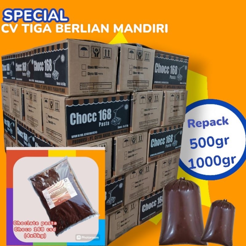 CHOCC168#PASTA COKLAT#FILLING COKLAT#SELAI COKLAT# 500GRAM#250GRAM