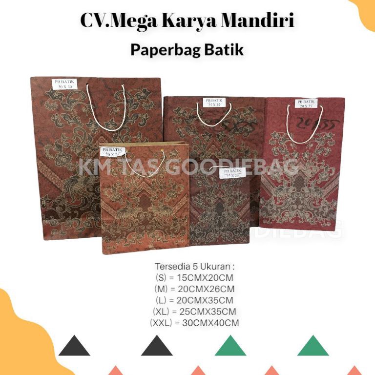 

Update Terunik Paper Bag Batik 3x4 Isi 12pcs