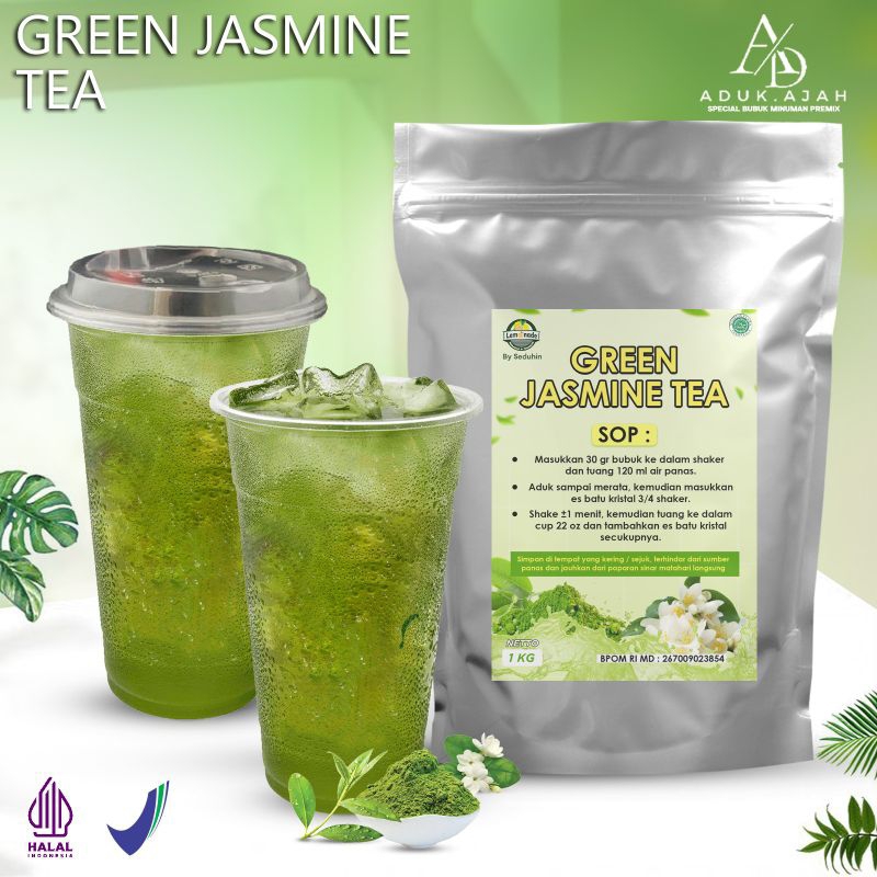 

GREEN JASMINE TEA / TEH HIJAU 1 KG / Minuman Bubuk Instan
