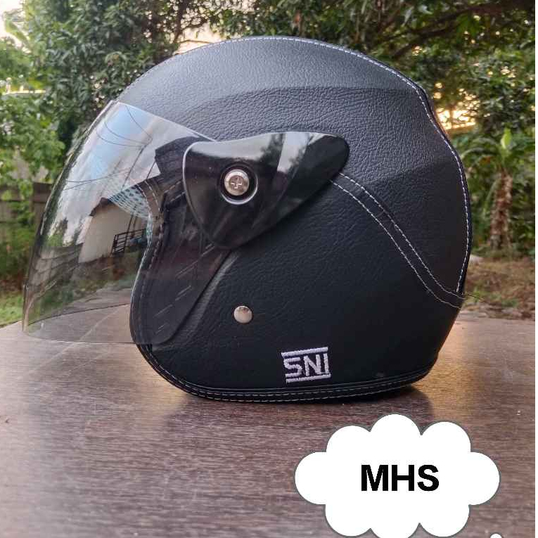 HELM HALF FACE EVOLUTION KULIT UNTUK PRIA DAN WANITA DEWASA UKURAN M , L SNI KUALITAS PREMIUM