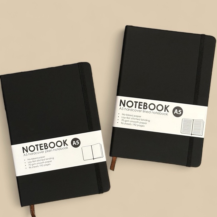 

HJ6 Notebook Diary Catatan Jurnal Polos Garis Hardcover A5