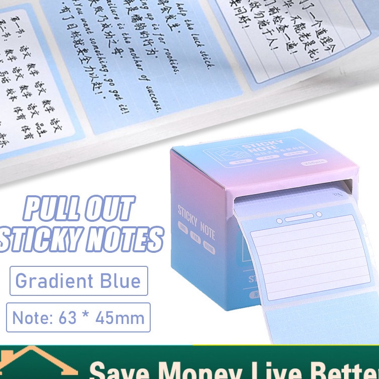 

Termurah 256PCS Sticky Sticker Memo Roll Pull Out Sticky Note Lucu Stiker Memo Kes Memo Alat Tulis Untuk Kantor Sekolah Decor Jurnal