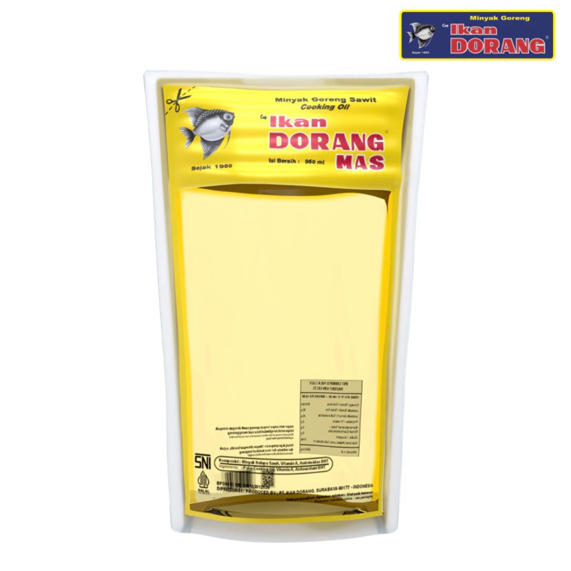 

minyak ikan dorang mas premium 950ml