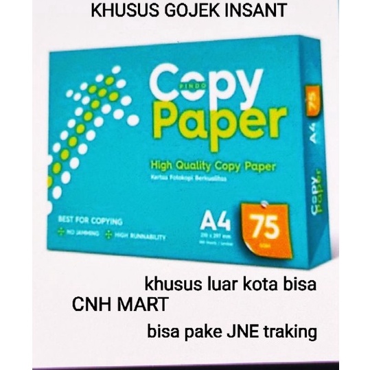 

Potongan Copy paper A4 75 gram Kes Fotocopy Copy Paper A4 75 Gram