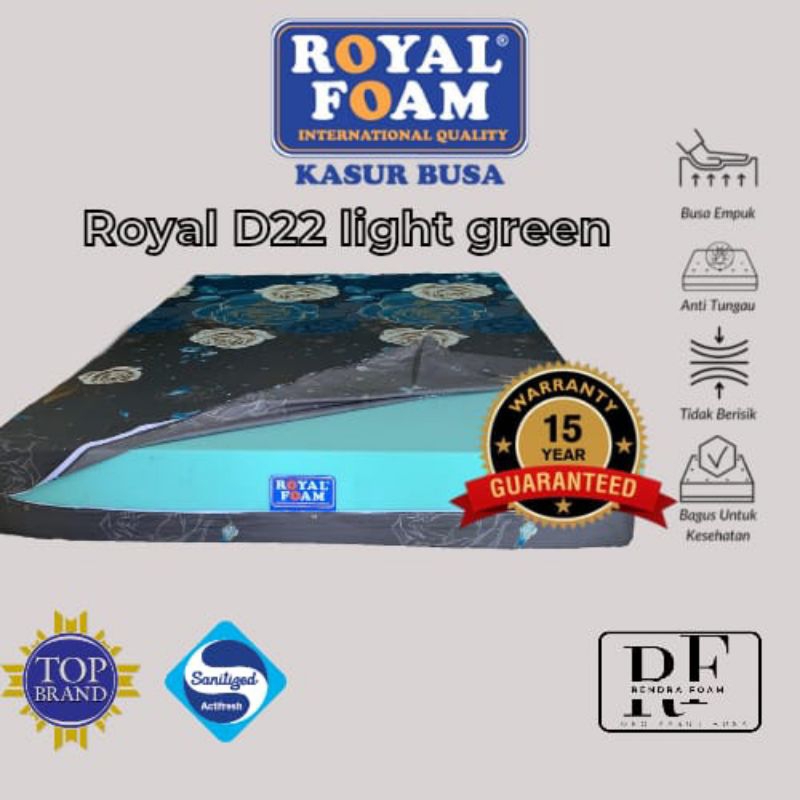 Kasur Busa ROYAL FOAM D22 Light green