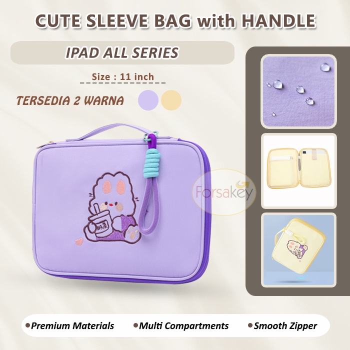 iPad Gen 11th 2 3 4 5 6 7 8 9 10 Air Pro 9.7 10.2 10.5 10.9 11 Inch M1 M2 M4 M4 Chip Cute Sleeve Pou