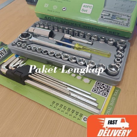 Obral Terlaris  Paket Kunci shock 4 pcs  Kunci L set 9 pcs Panjang Victory  Ready Cod  kunci sok ful