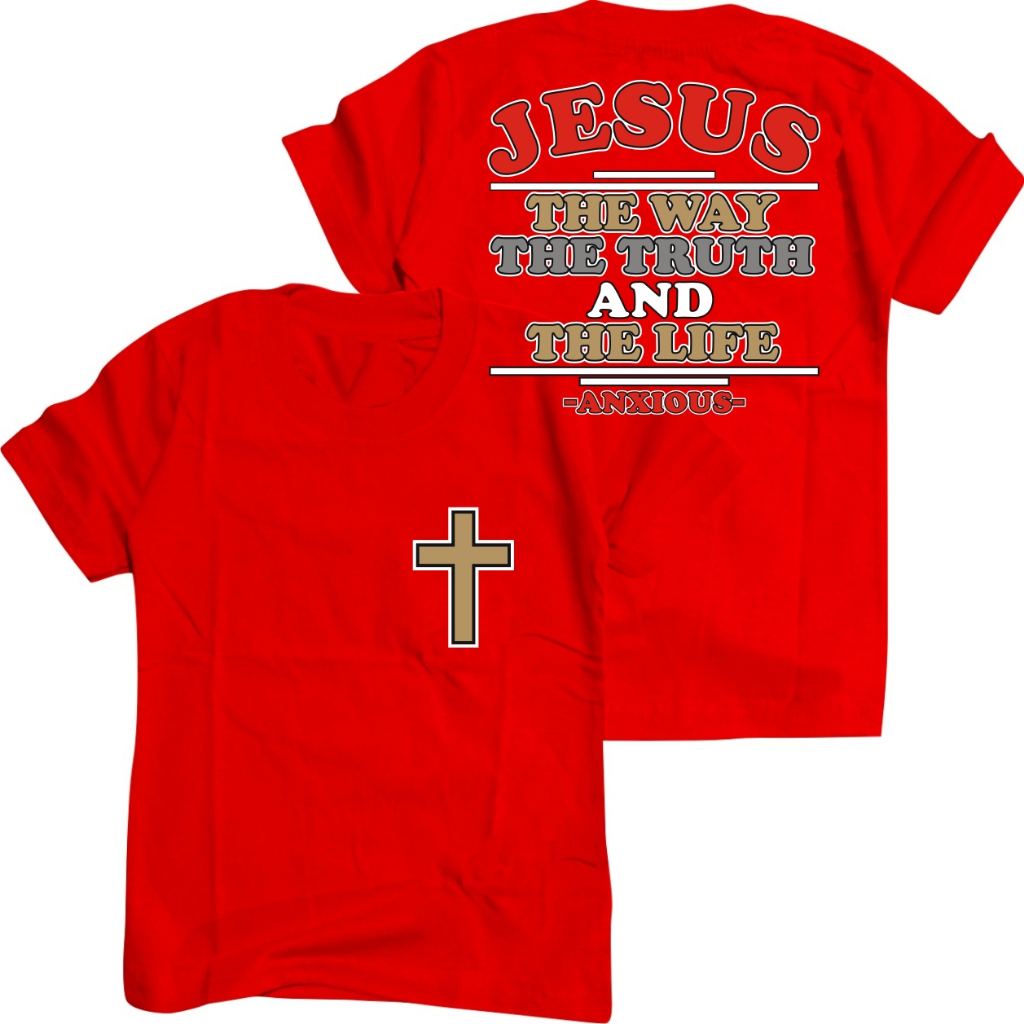 Kaos Salib Jesus The Way 2025 Kaos Natal Keluarga Kaos Natal Bintang Anak Kaos Natal Wanita Pria Roh