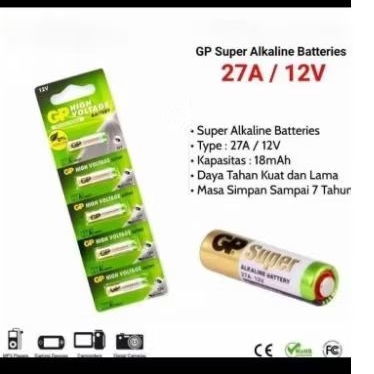 Baterai Alkaline 27a 12v / Baterai GP 27a 12v