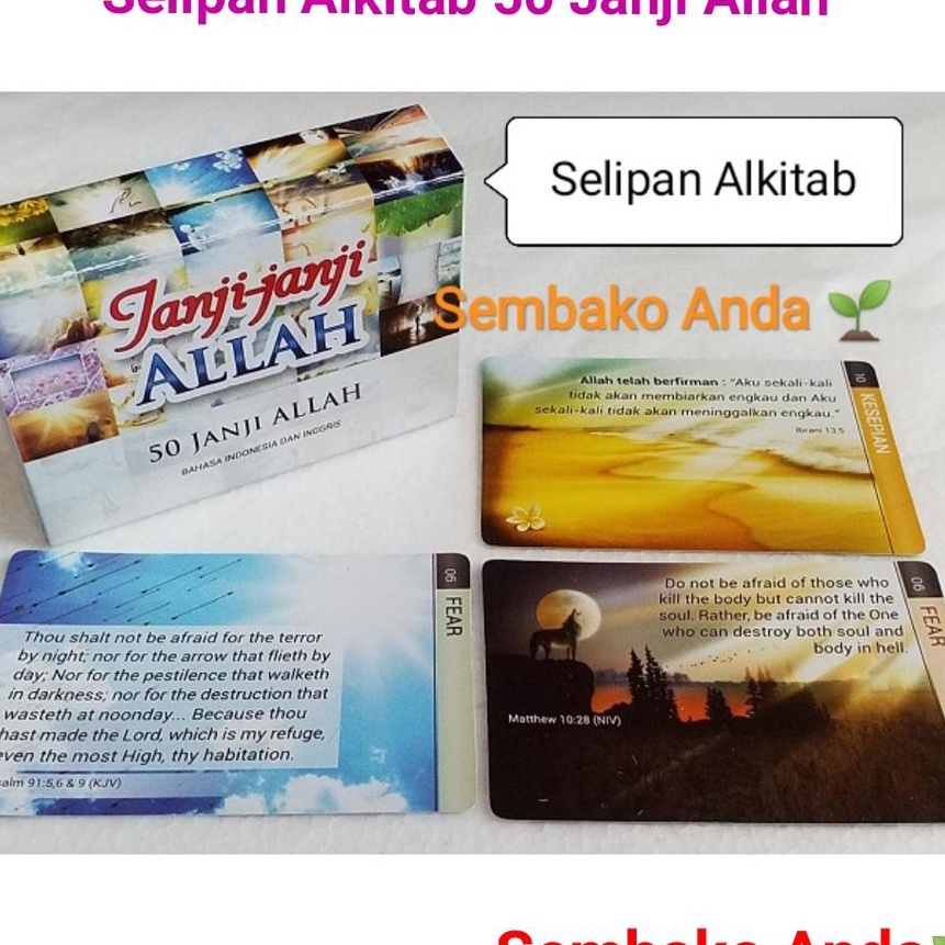 

Eksklusif A Kartu Ayat Hafalan Alkitab 2 Dua bahasa Inggris Indonesia 5 JanjiJanji Allah Selipan buku ayat Alkitab Bookmarks Pembatas buku