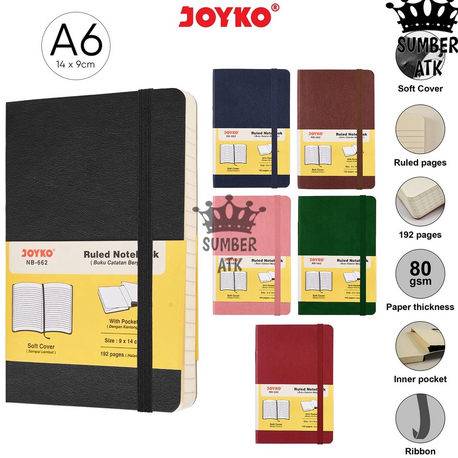 

Wah Ruled Notebook Diary Agenda Buku Catatan Bergaris Joyko NB662