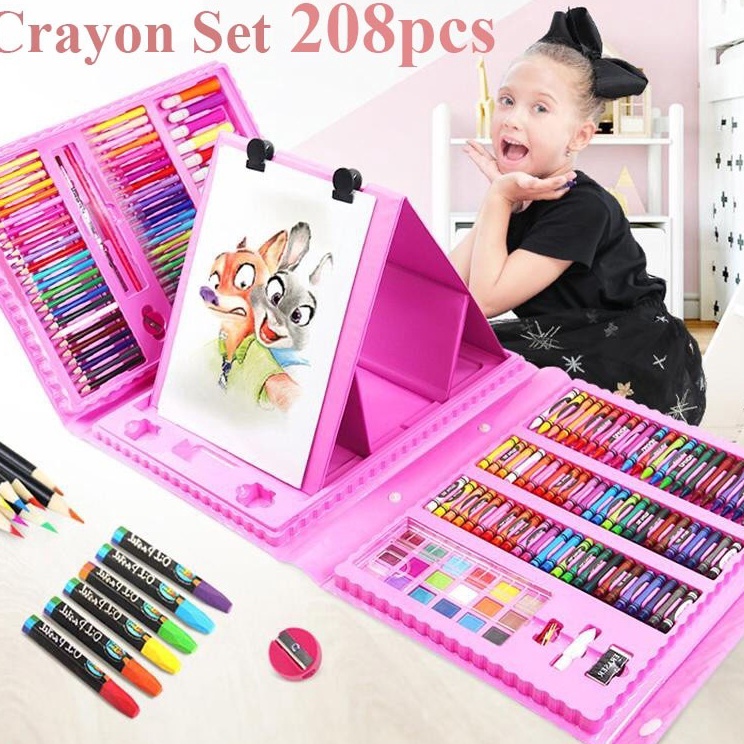 

Diskon Tambahan Art set 28 Pcs crayon alat melukis gambar Set Drawing Koper Gulali Set Alat Gambar Anak Crayon Gambar Pensil Warna 28 Buah Art Set