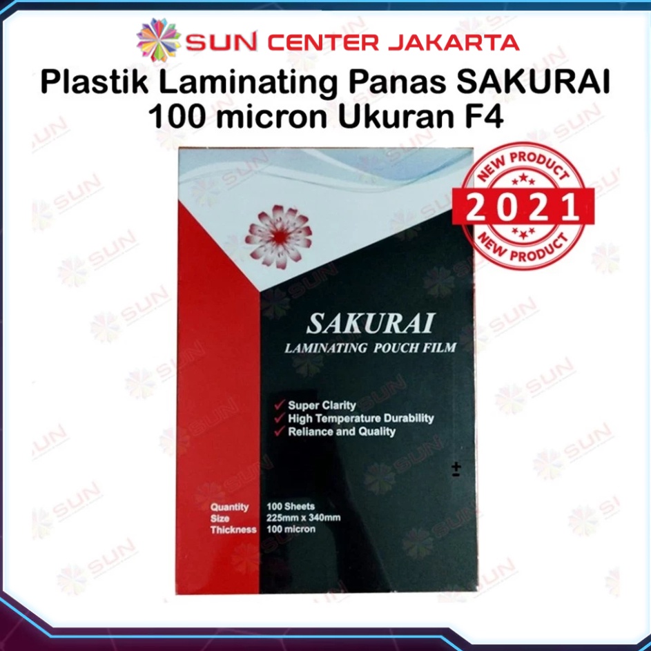 

Bonus Plastik Laminating SakuraiHomboGKTech F4A4A3 Laminasi Panas Hot Laminating 1 mikron