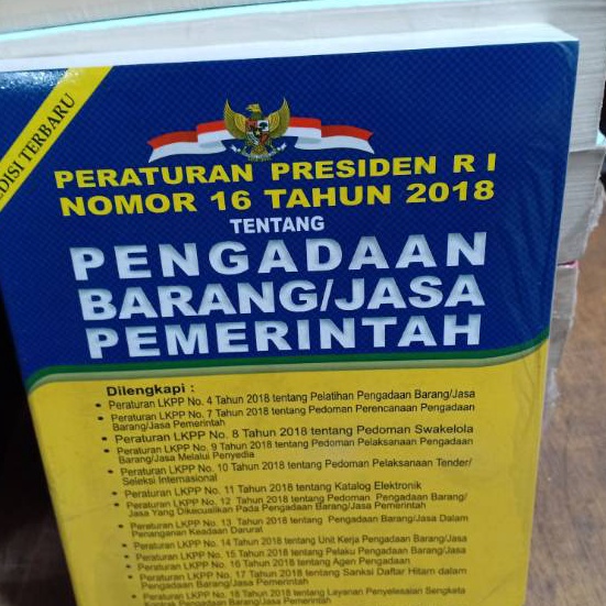 

Bonus Peraturan Presiden Ri Nomor 16 Tahun 218 Tentang Pengadaan barang dan Pemerintah