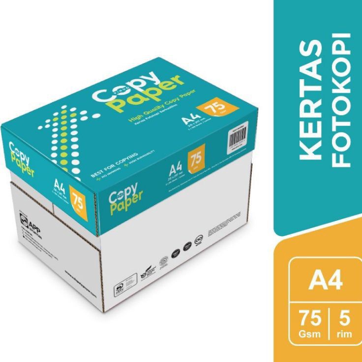 

Cepat KES HVS A4 75 GRAM COPY PAPER DUS