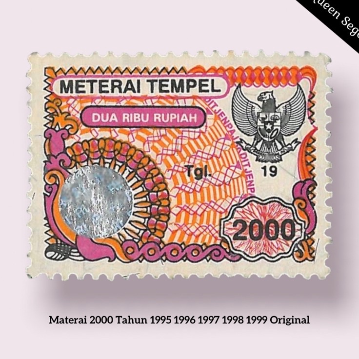 

Eksklusif Materai 2 Tahun 1996 1997 1998 1999 Perangko Matrai Tempel Lama Asli Orinal Pos