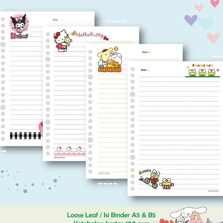 

Langka KES LOOSE LEAF ISI BINDER REFILL NOTEBOOK KARAKTER PART 1 1 GSM