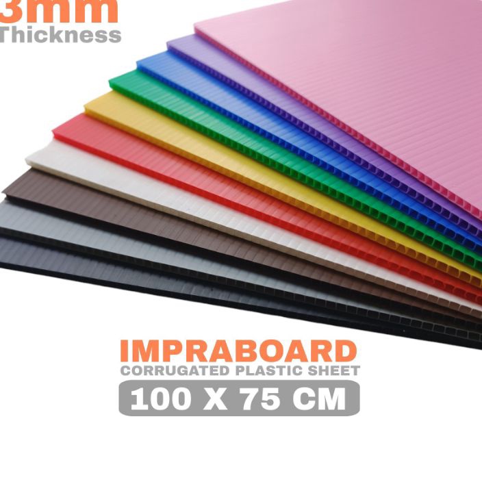 

Termurah Infraboard Impraboard 3mm 1x75 cm 75x1 cm 1 x 75 cm PP Board Art Board Karton Plastik Imfraboard