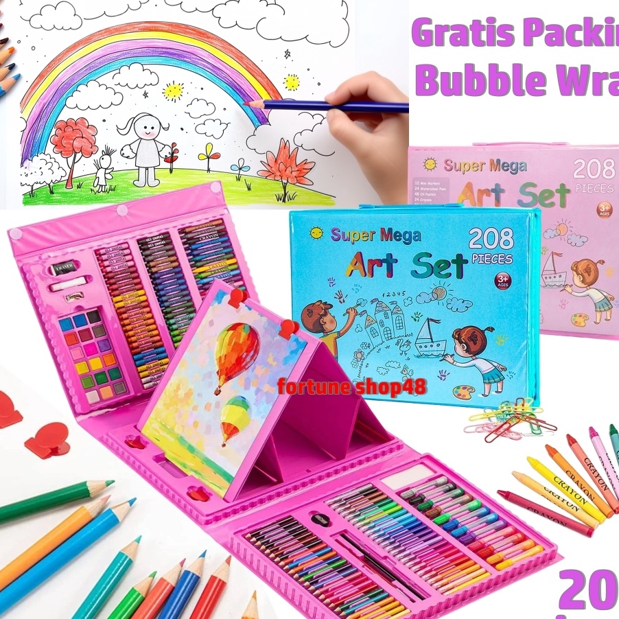 

DISCOUNT Crayon Set 28 Pcs Pensil Warna Lengkap Krayon Set Alat Menggambar Mewarnai Cat Air Lukis Anak