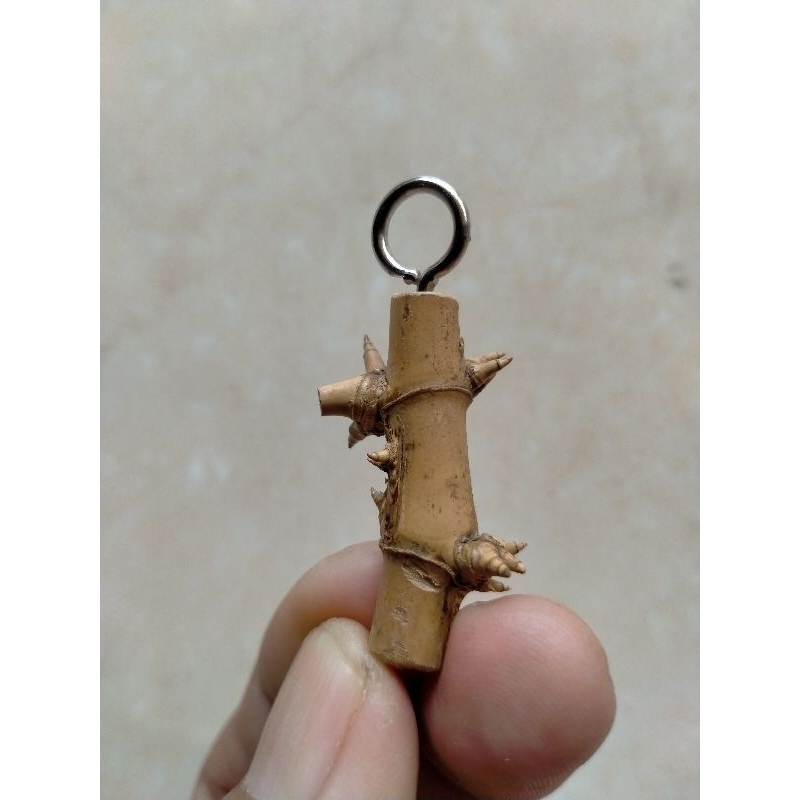 BAMBU UNIK PETUK JALU LIONTIN (3 CM) ORI SANGAT LANGKA BOS
