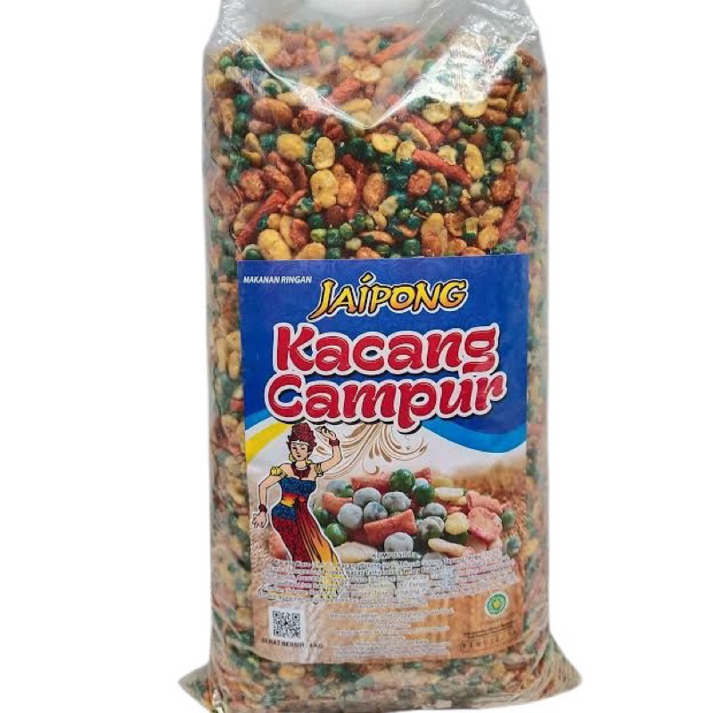 

1 BAL (4Kg) KACANG CAMPUR SUPER CAP JAIPONG / MIX NUT / KACANG MIX RASA PEDES ASIN MANIS GURIH