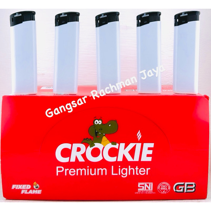 Korek magnet polos hitam putih crockie