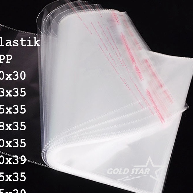 

DIJAMIN ORI PLASTIK OPP Seal Lem Plastik Baju Bening Plastik Souvenir Plastik Jaket Gamis Jilbab Hijab 1 pcs