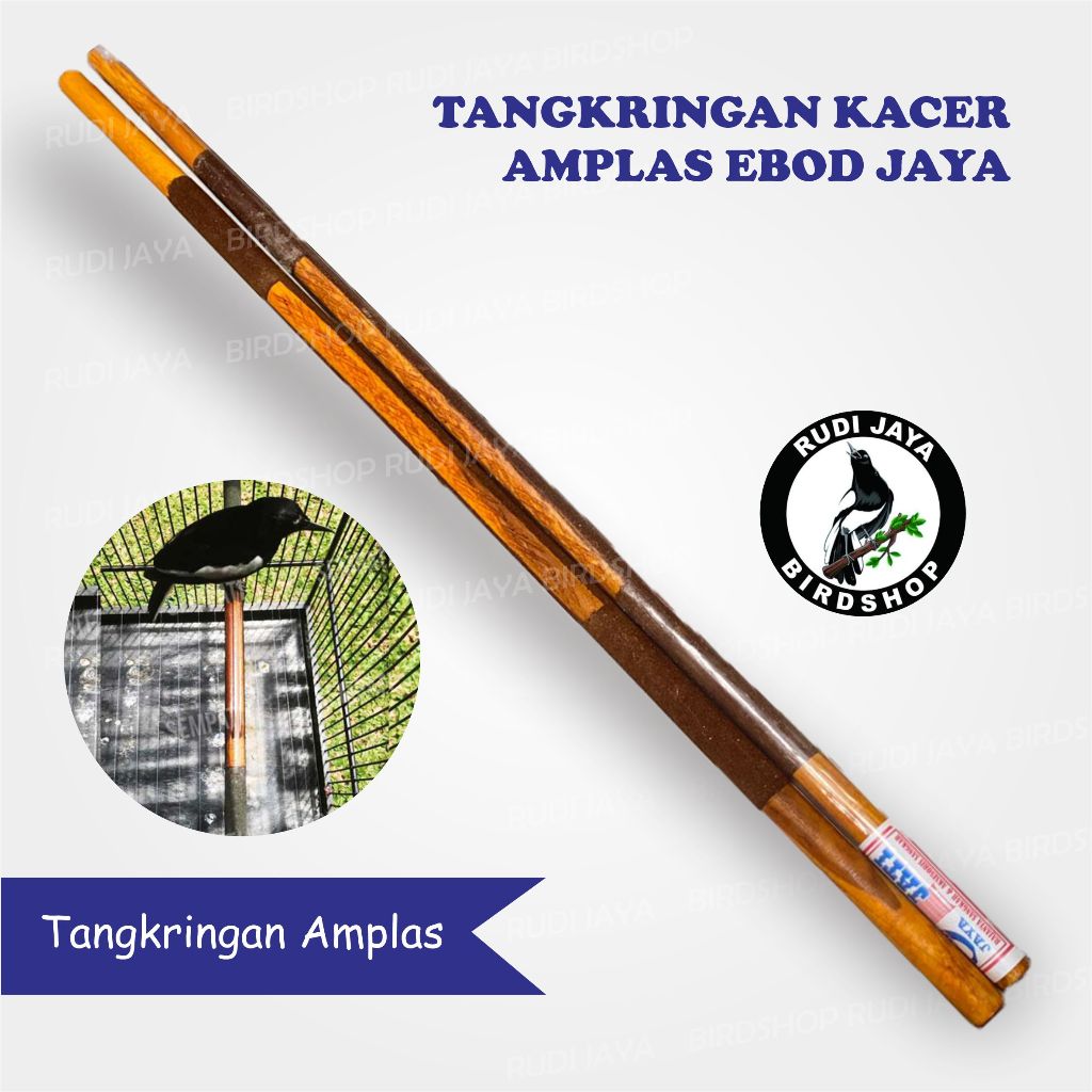 TANGKRINGAN KACER AMPLAS EBOD JAYA KAYU JATI UNTUK SANGKAR KANDANG BULAT BURUNG KACER CENDET