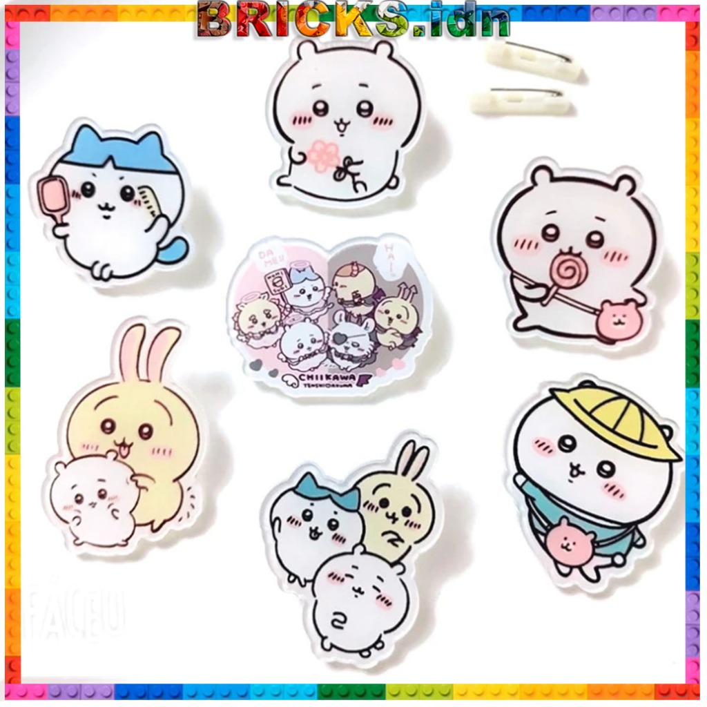 Bros Pin Aklirik Karakter Chiikawa Pin Tas Baju Kartun Lucu PIN-19