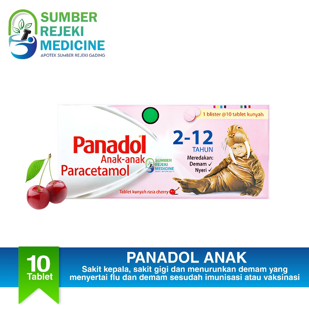 Panadol Anak-Anak Strip 10 Tablet