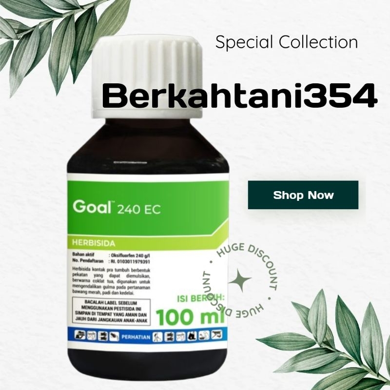 Herbisida goal 100ml herbisida pembunuh biji rumput goal herbisida goal 100ml