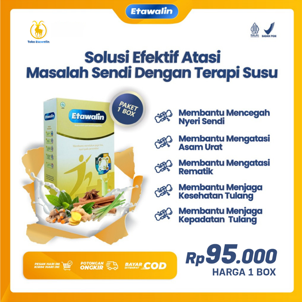 

Susu Etawalin - Solusi Efektif Atasi Masalah Sendi dengan Terapi Susu Susu Memperkuat Kepadatan Tulang Susu Meningkatkan Daya Tahan Tubuh Susu Asam Urat Susu Sendi Susu Nyeri Sendi Susu Pegal Lini Susu Asam Urat