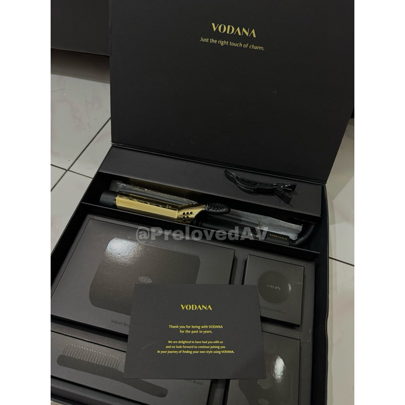 PRELOVED CATOKAN CURLY VODANA CURLING IRON SPECIAL EDITION BLACK GOLD 36 MM FULLSET