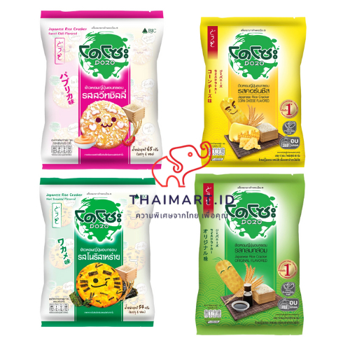 

Dozo Japanese Rice Cracker 56g / Snack Thailand Asli Original