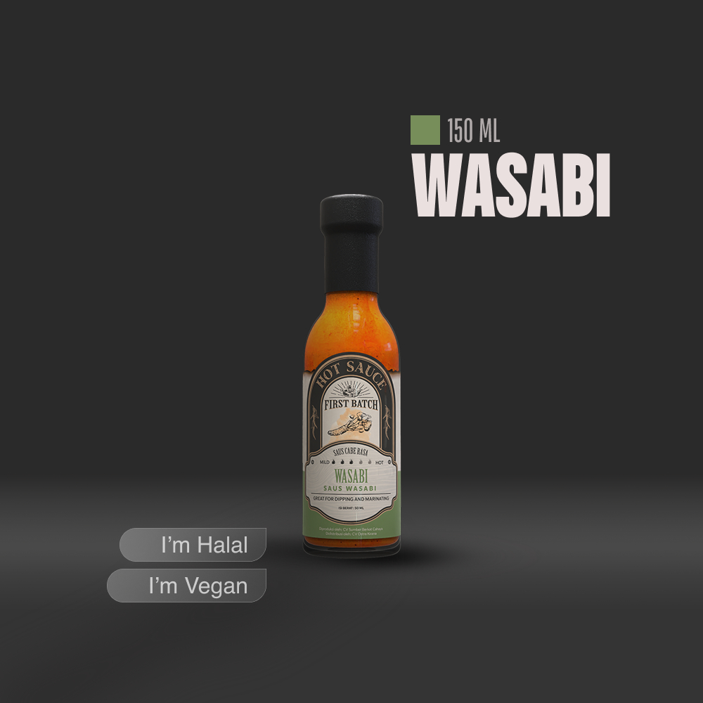 

Firt Batch Hot Auce Au Peda Halal Vegan Raa Waabi Bpom 50 Ml