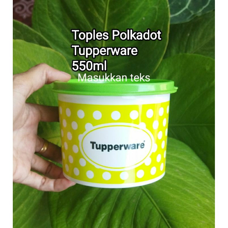 Toples Polkadot Hijau 550ml Tupperware