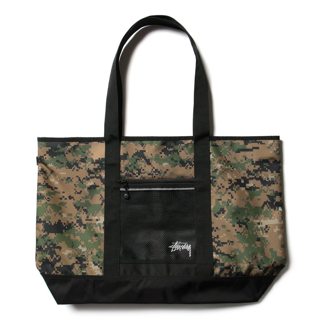 STUSSY DIGI CAMO TOTEBAG - WOODLAND CAMO
