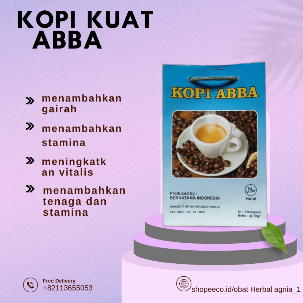 

Kopi Abba Kopi Bubuk Tradisional Kopi Joss Kopi Herbal Kesehatan Minuman Asli Tanpa Campuran Kuat