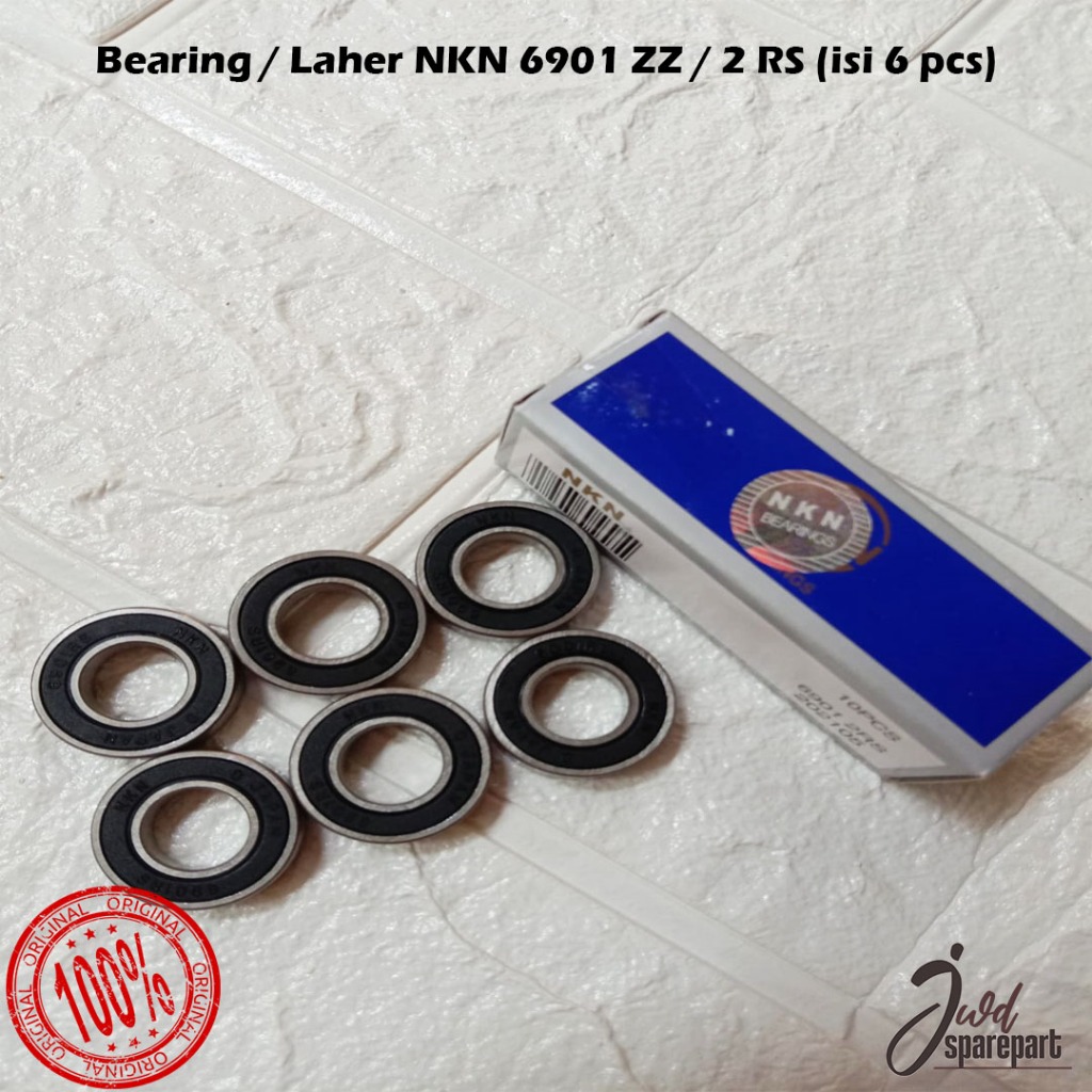 BEARING LAHER 6901 2RS NKN klaher untuk Bosh arm Vixion all tipe isi 6 pcs
