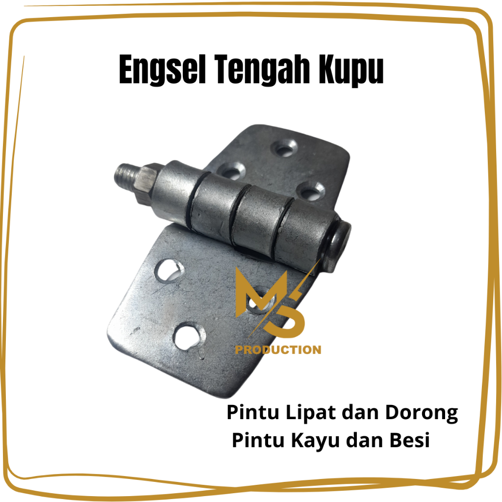 Engsel Tengah Lipat Sayap Kupu Kecil Pintu Handerson Henderson Kayu Besi Gebyog Garasi Ruko