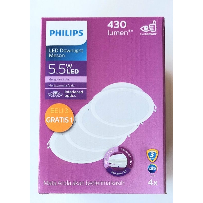 Downlight LED Philips Meson Paket 5,5 Watt