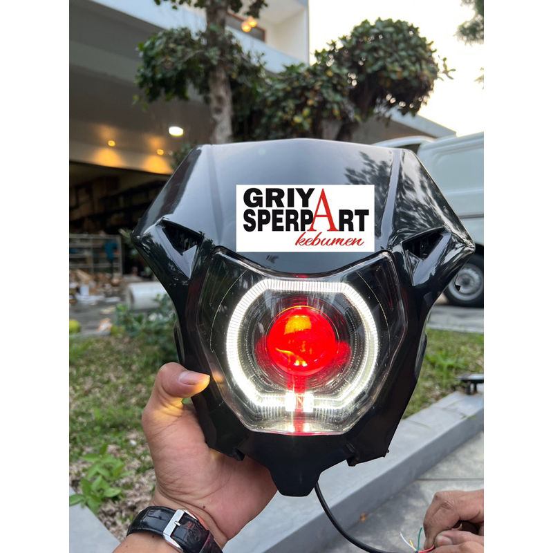 Lampu depan  CRF 150 2018 biled billed set batok